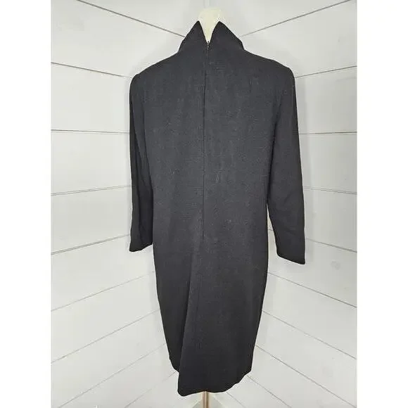 Vintage 80s David Hayes for Neiman Marcus size 8 Black elegant gown with beading - Picture 3 of 6